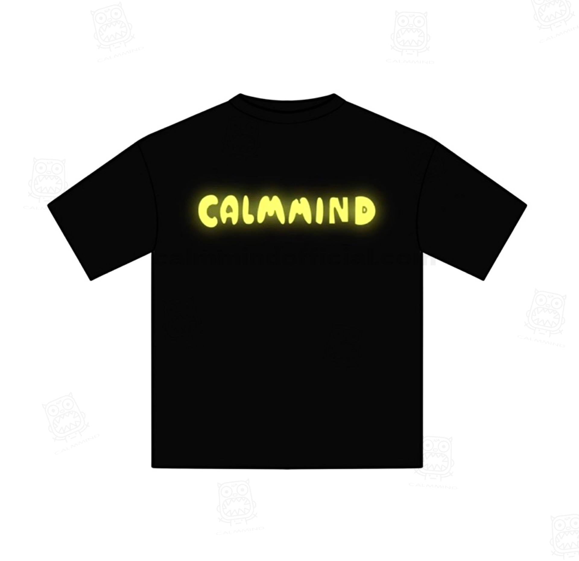 Calmmind Neon Yellow Monster T-shirt Black