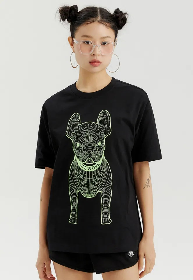 Lifework Big Radog Green Black Tee