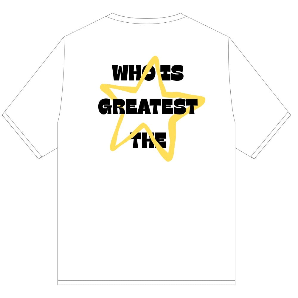 GOAT YELLOW STAR TEE SHIRT WHITE