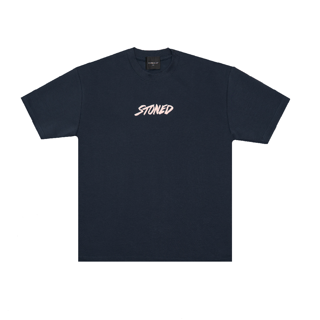 Stoned & Co. Genetic Hexagon Tee Navy Blue