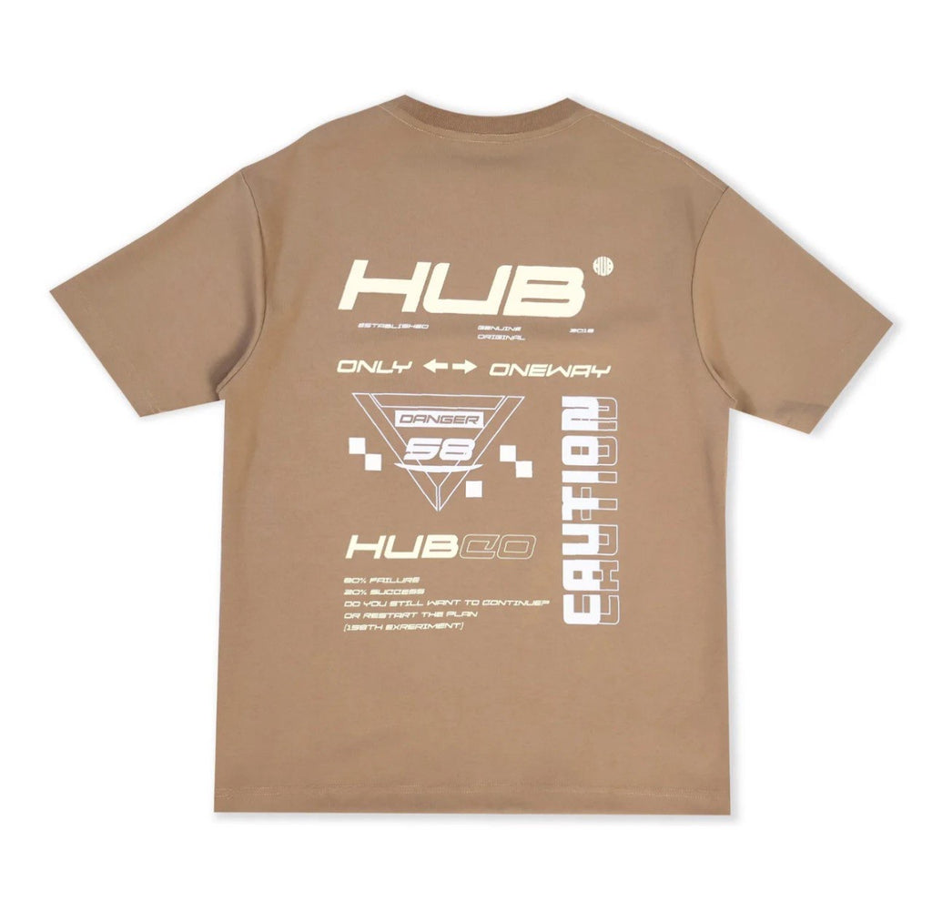 HUB RACEWAY TEE BROWN
