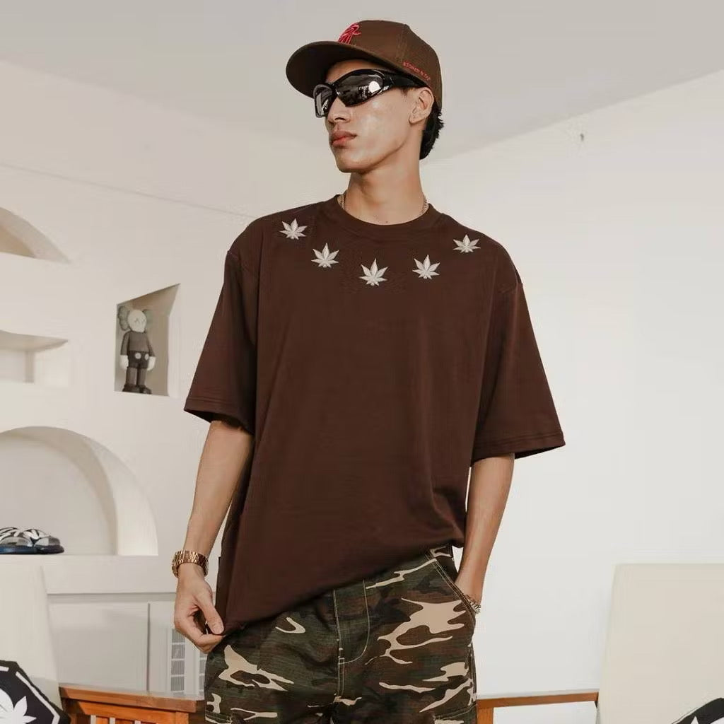 STONED BLESSED25: NSA TEE BROWN