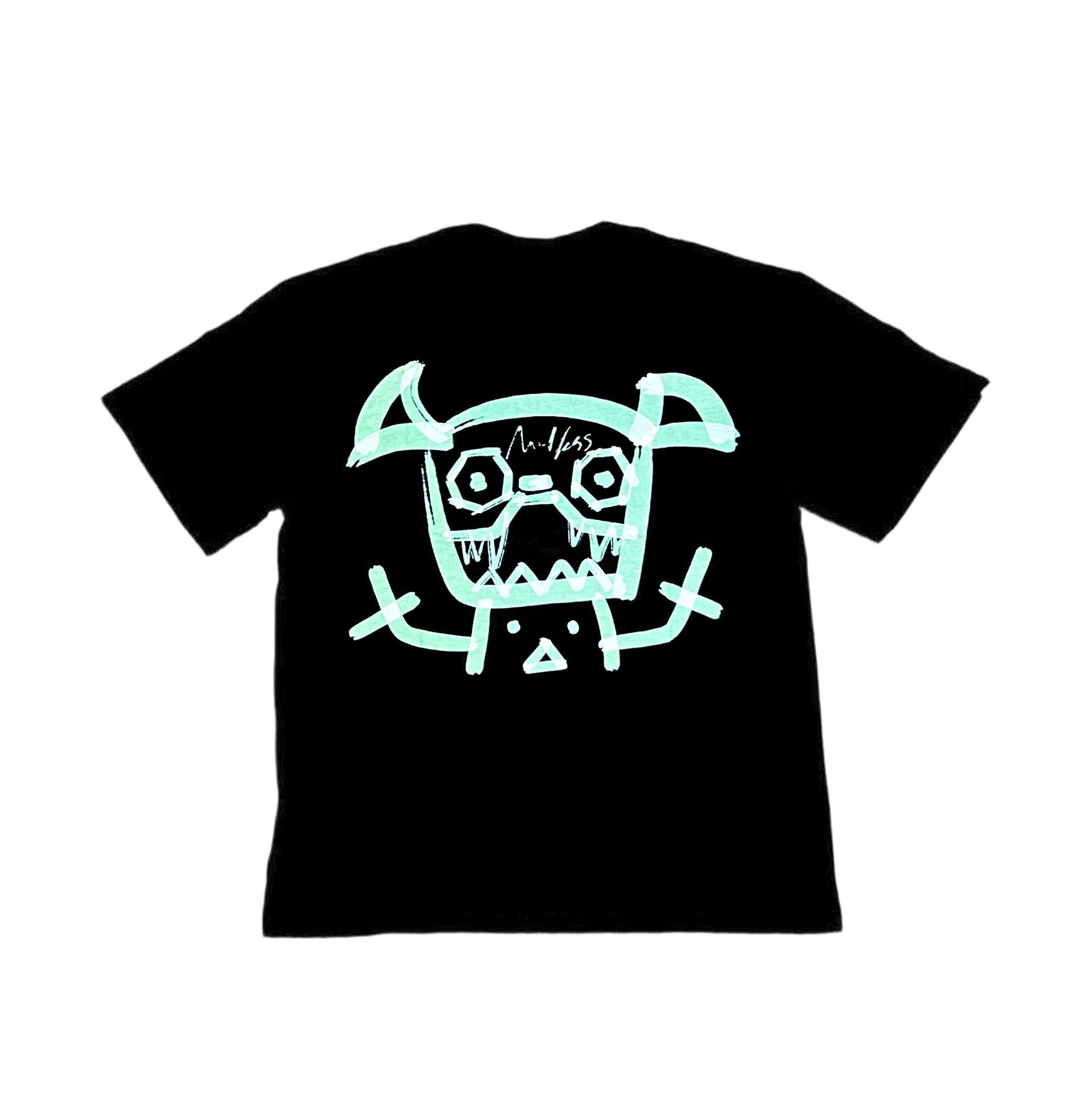 MINDLESS GREEN TAPE LOGO TEE BLACK