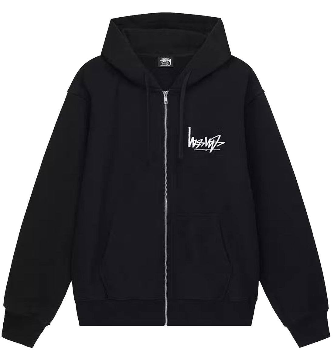 Stüssy Flipped Zip Hoodie Black