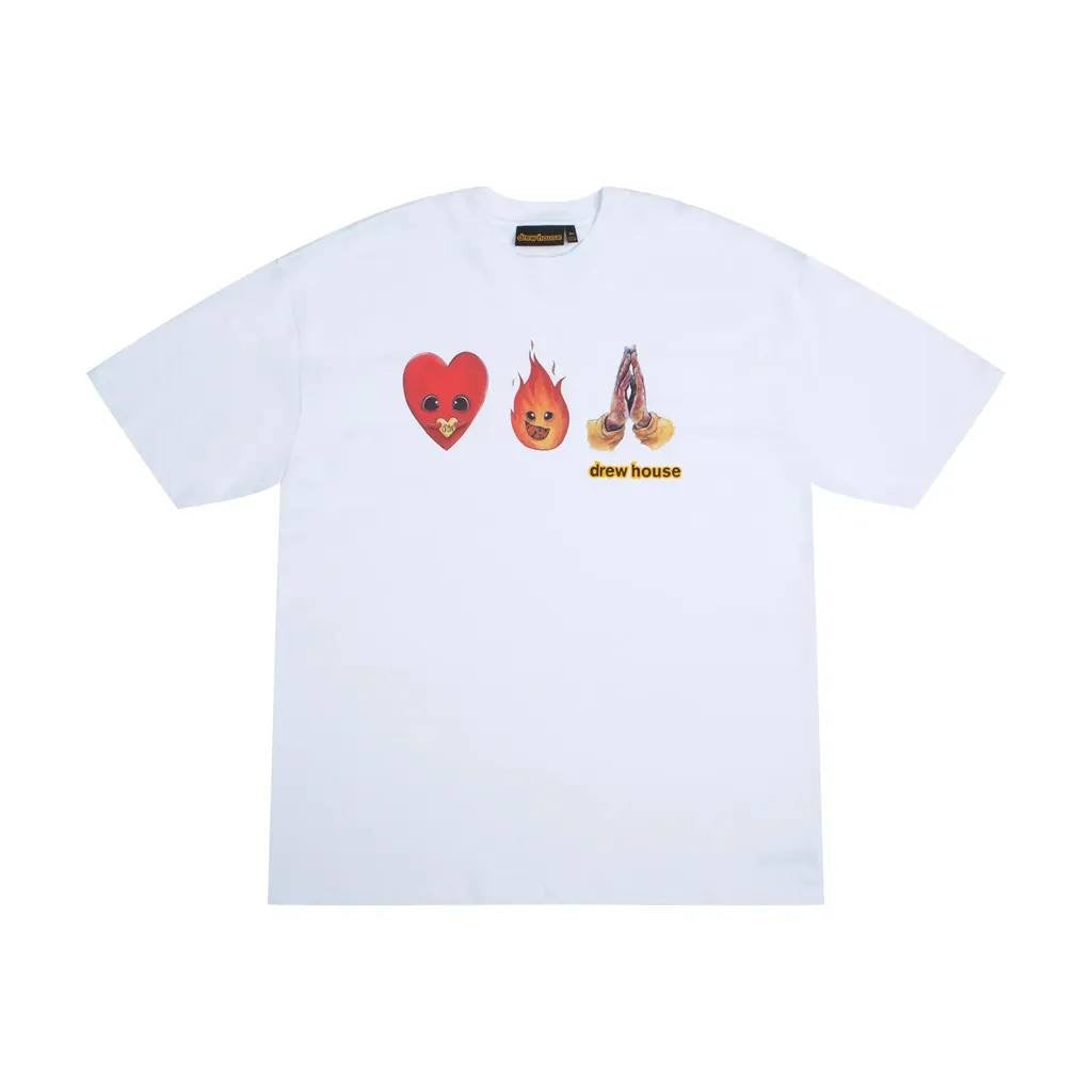 Drew House Drewmoji SS Tee White