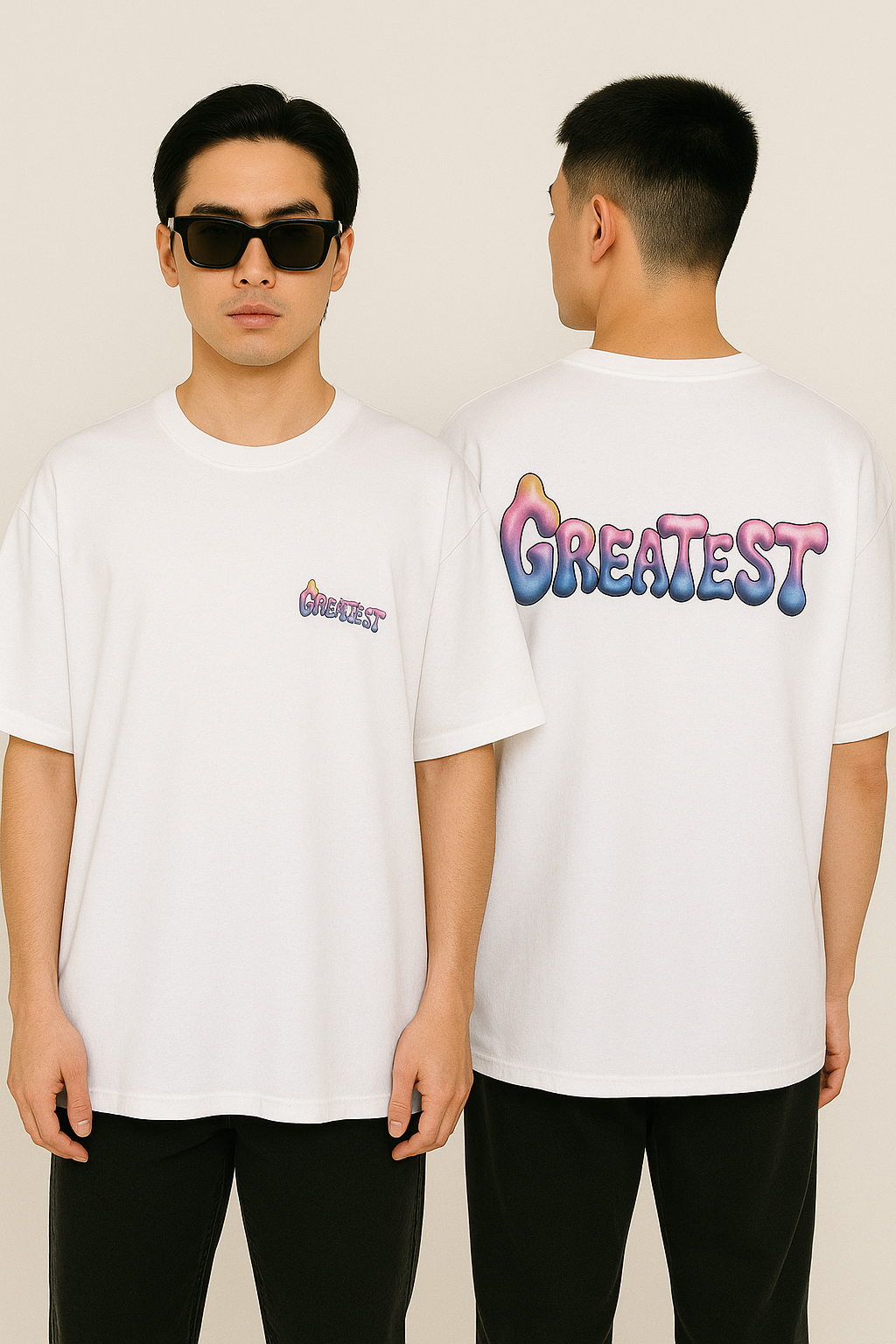 GOAT DRIP AURA T SHIRT WHITE