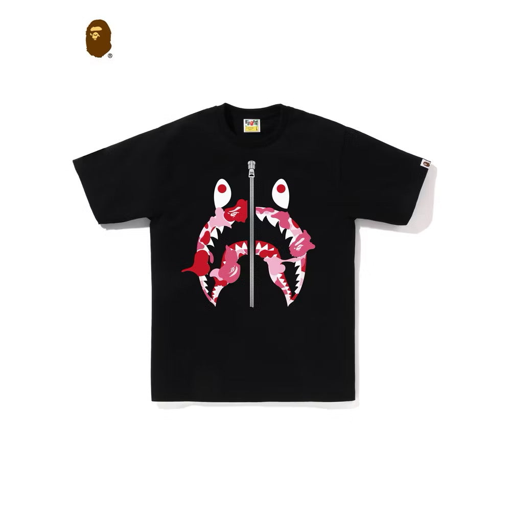 BAPE ABC Camo Shark Tee pink