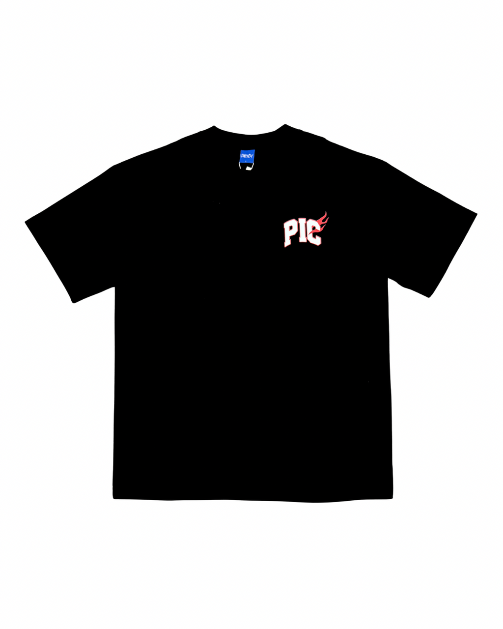 PARODY SMILEY FACE DESIGN 037 BLACK T SHIRT