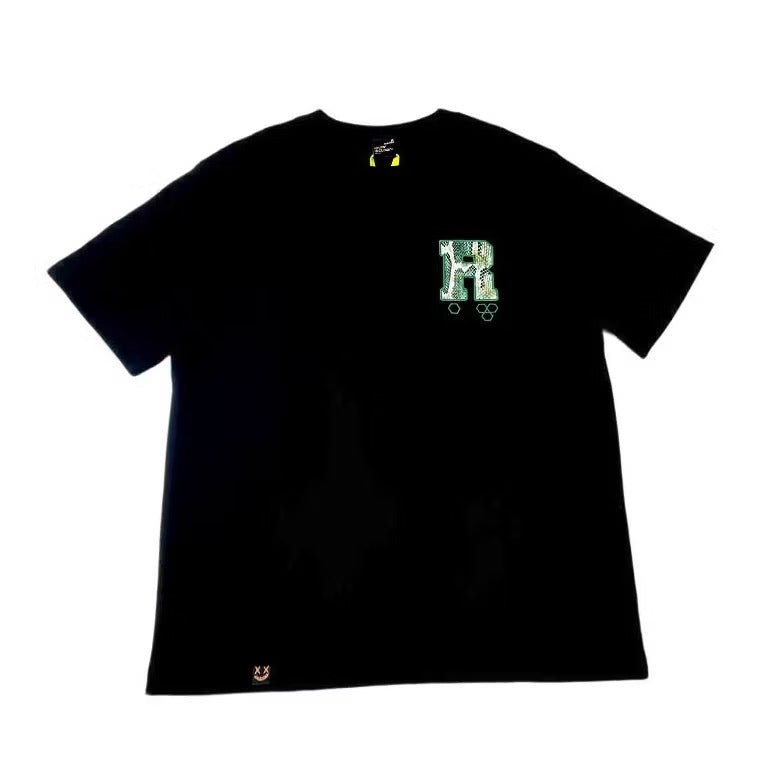 RICKYISCLOWN GREEN PHYTON BLACK TEE