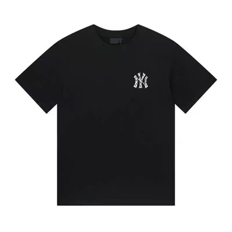 MLB WHITE NY LOGO BLACK TEE