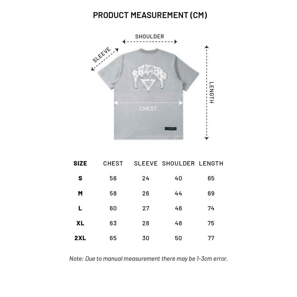 EGLAF RC FABRIC STITCH TEE LIGHT GREY