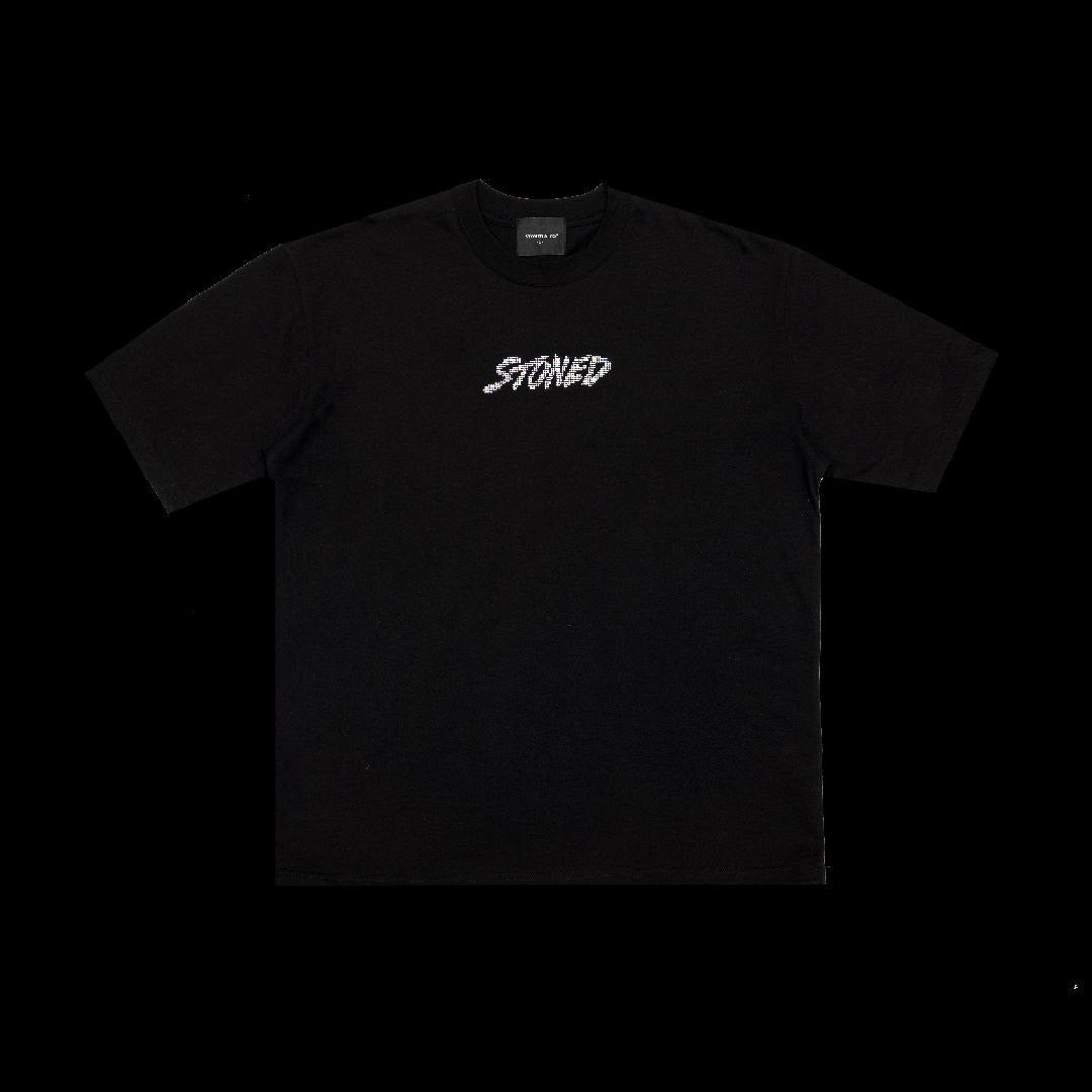 Stoned & Co Milestoned : Genetic Rhinestone Tee Black