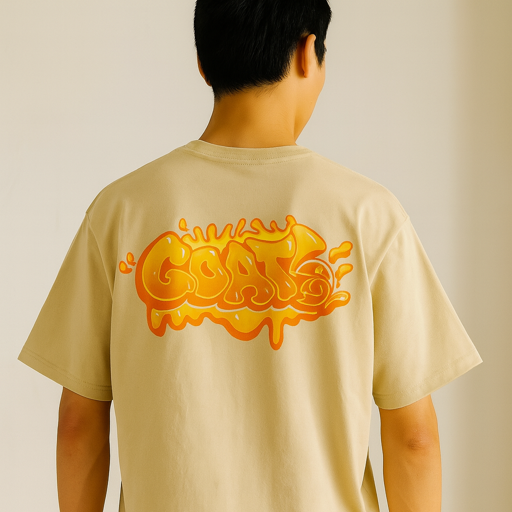 GOAT DRIP KING T SHIRT KHAKI