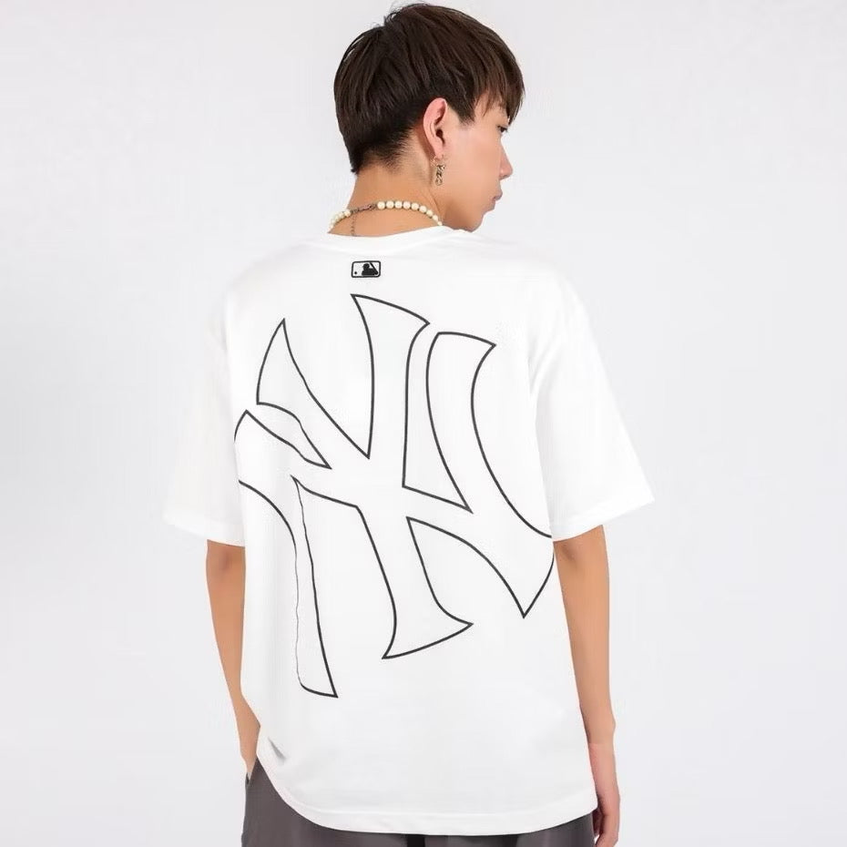 MLB BLACK LINE LOGO WHITE T SHIRT