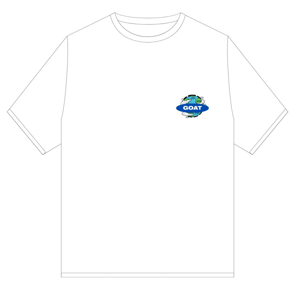GOAT EARTH T SHIRT WHITE