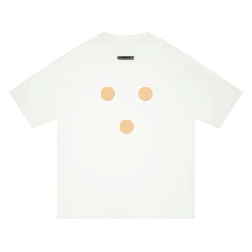 INNERSECT THE THREE CREAM LOGO WHITE T SHIRT