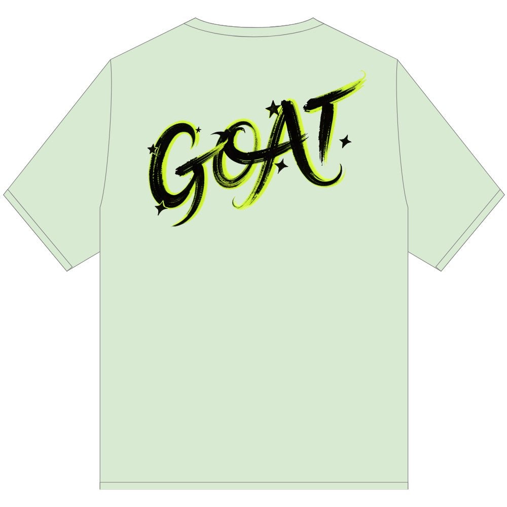 GOAT ELECTRIC STROKE TEE SHIRT GREEN