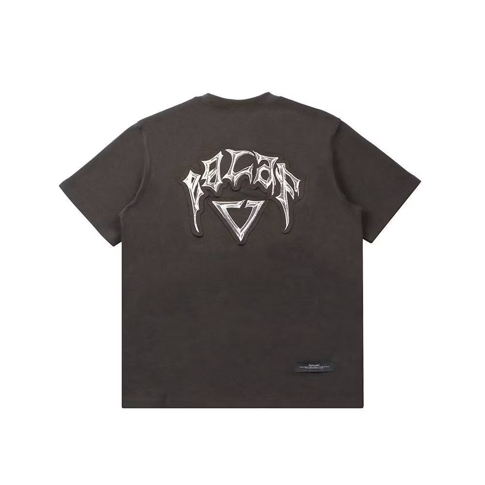 EGLAF RC FABRIC STITCH TEE DARK GREY