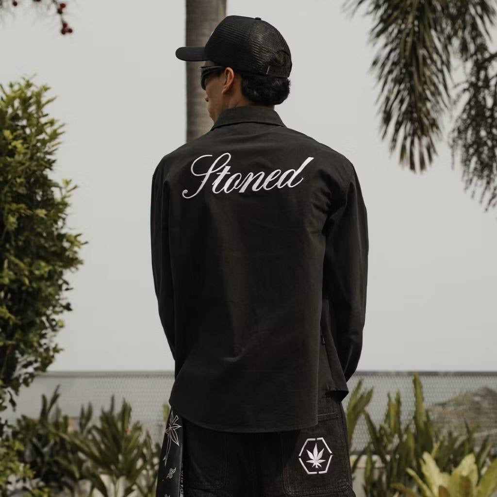 Stoned & Co. Blessed25 long-sleeve shirt Black