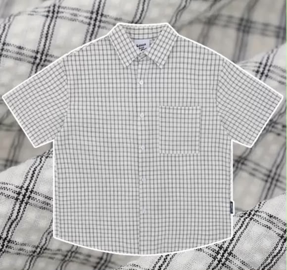 SAVAGEBASE  BUTTON UP T-SHIRT WHITE