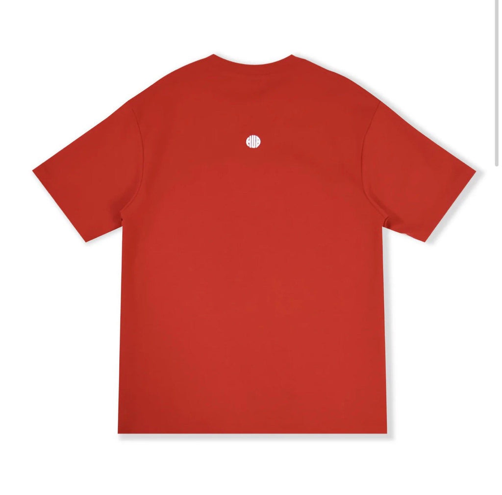 ESSENTIAL EMBROIDERY HUBCO TEE RED