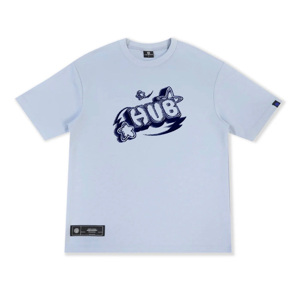 HUBCO COSMIC DRIFT TEE BLUE