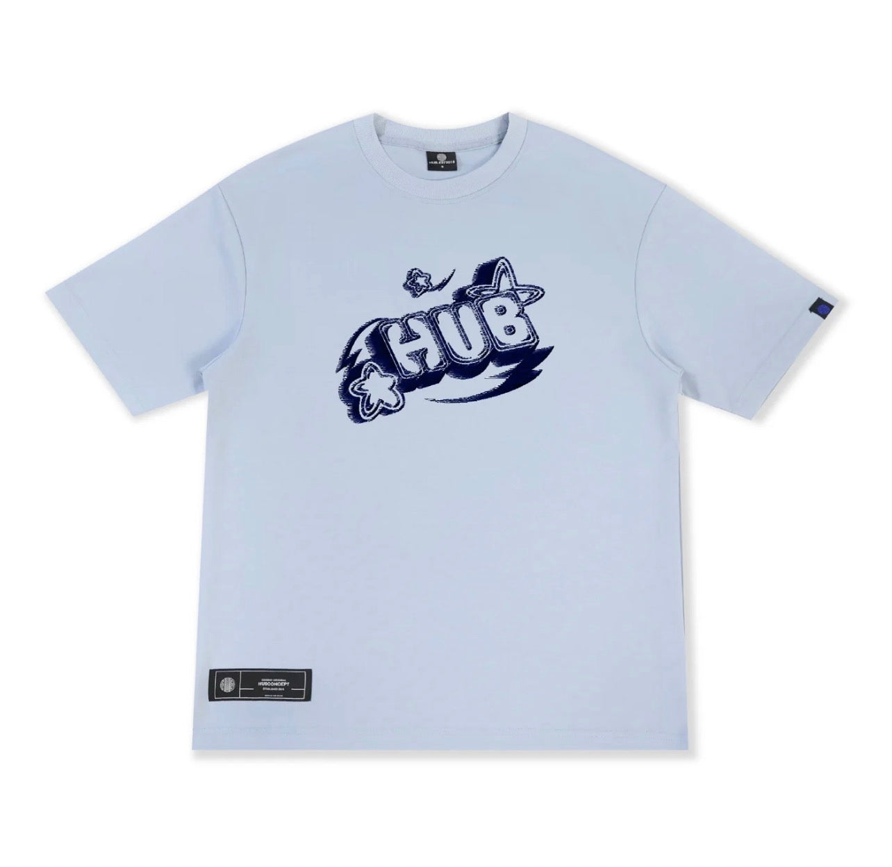 HUBCO COSMIC DRIFT TEE BLUE