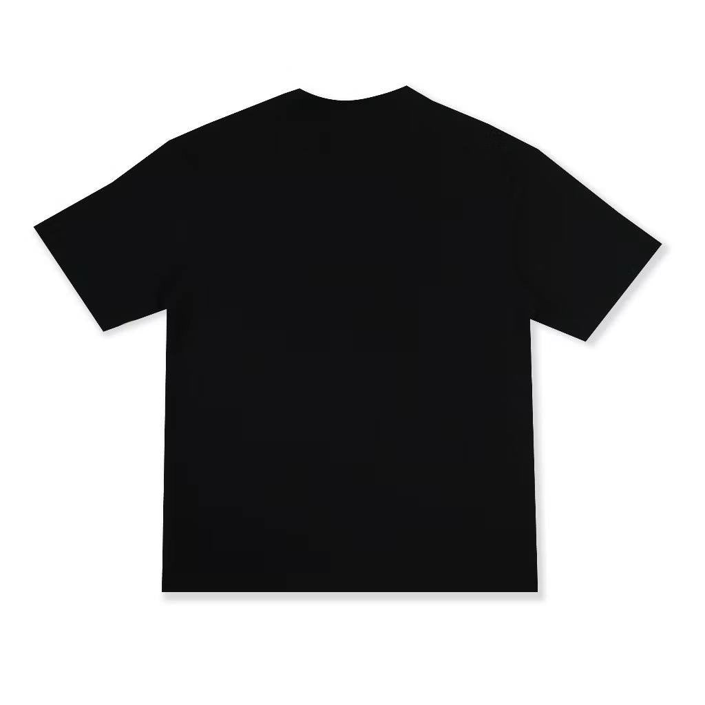BAPE Logo Check College T-shirt in black