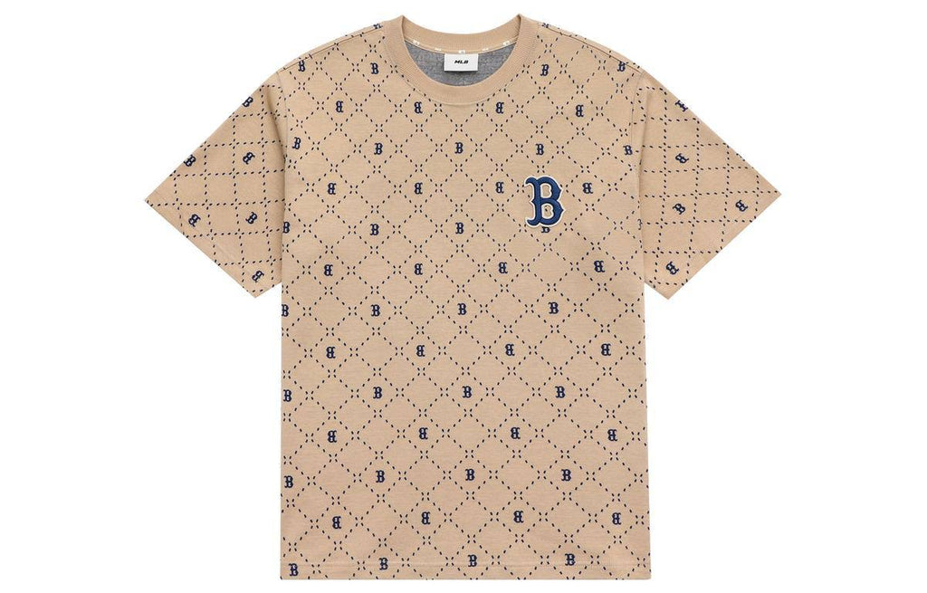 MLB FULL MONOGRAM BOSTON TEE KHAKI