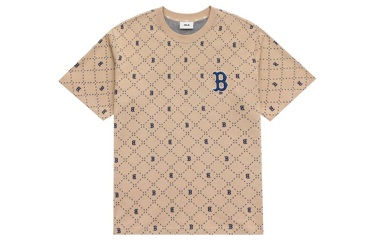 MLB FULL MONOGRAM BOSTON TEE KHAKI