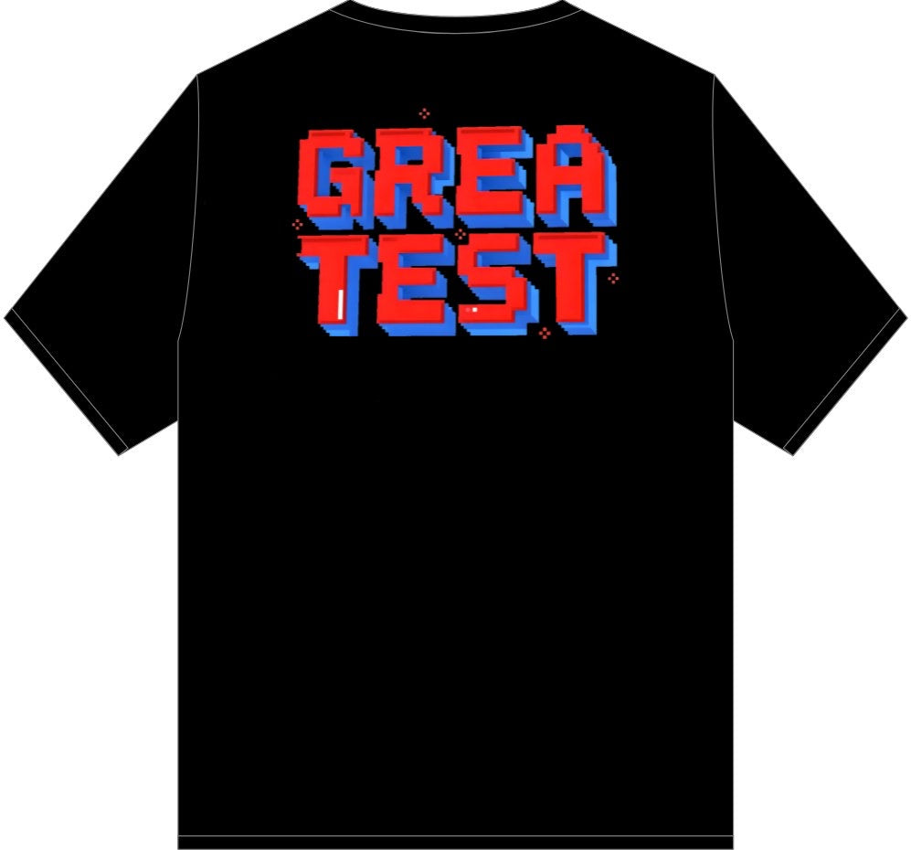 GOAT RETRO BLOCK TEE SHIRT BLACK