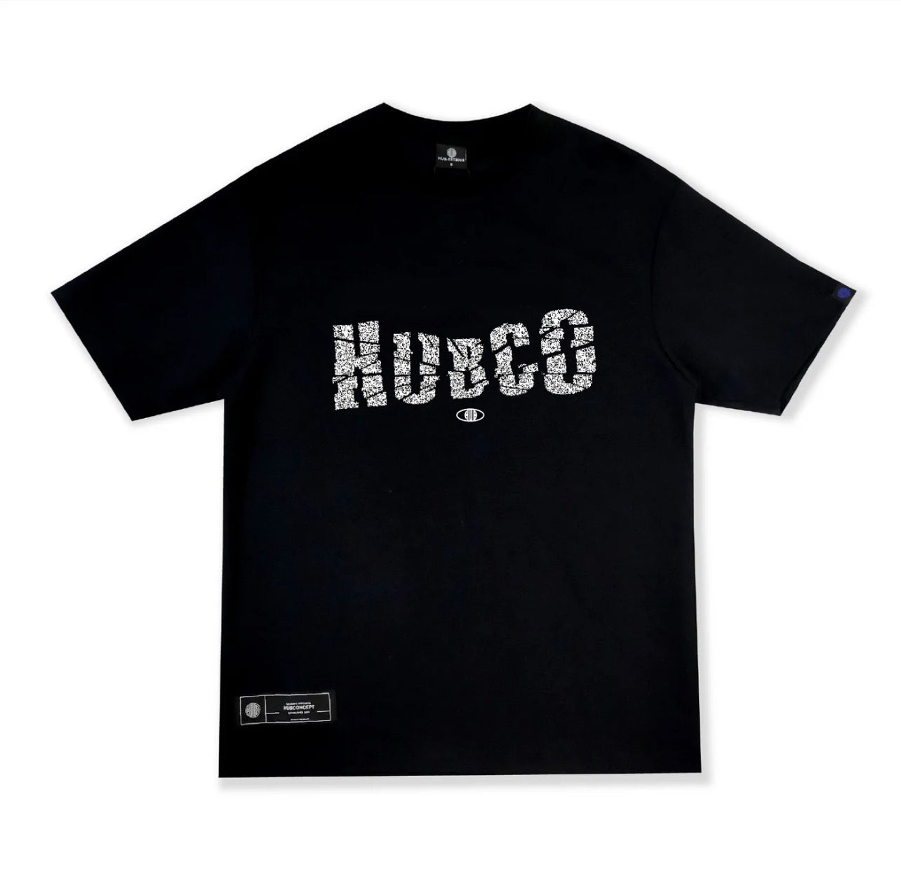 HUBCO SHATTERED TEE BLACK