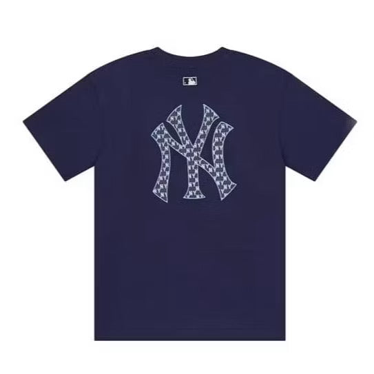 MLB NY DARK BLUE MONOGRAM LOGO NAVY TEE