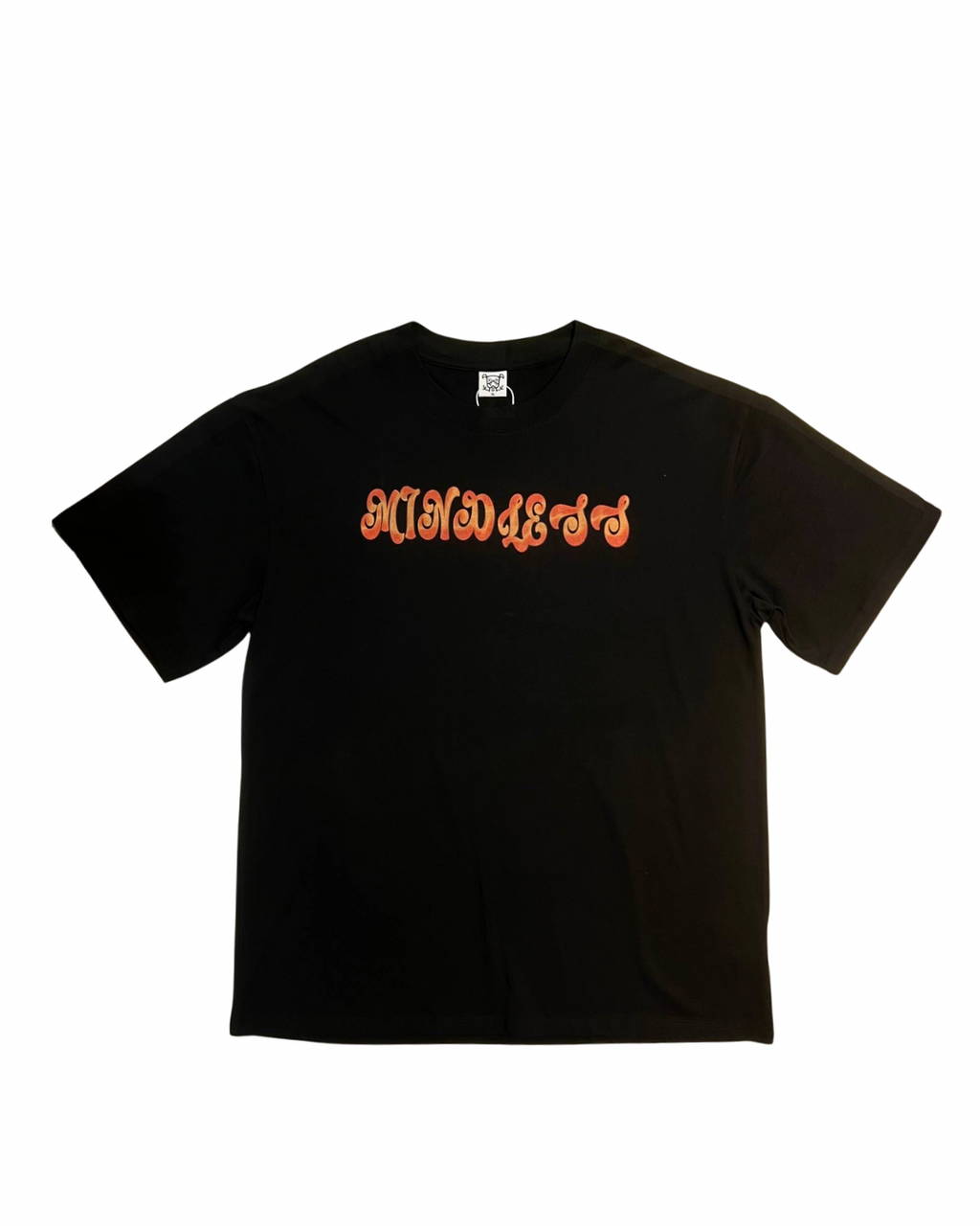 MINDLESS NEON RED TEE BLACK