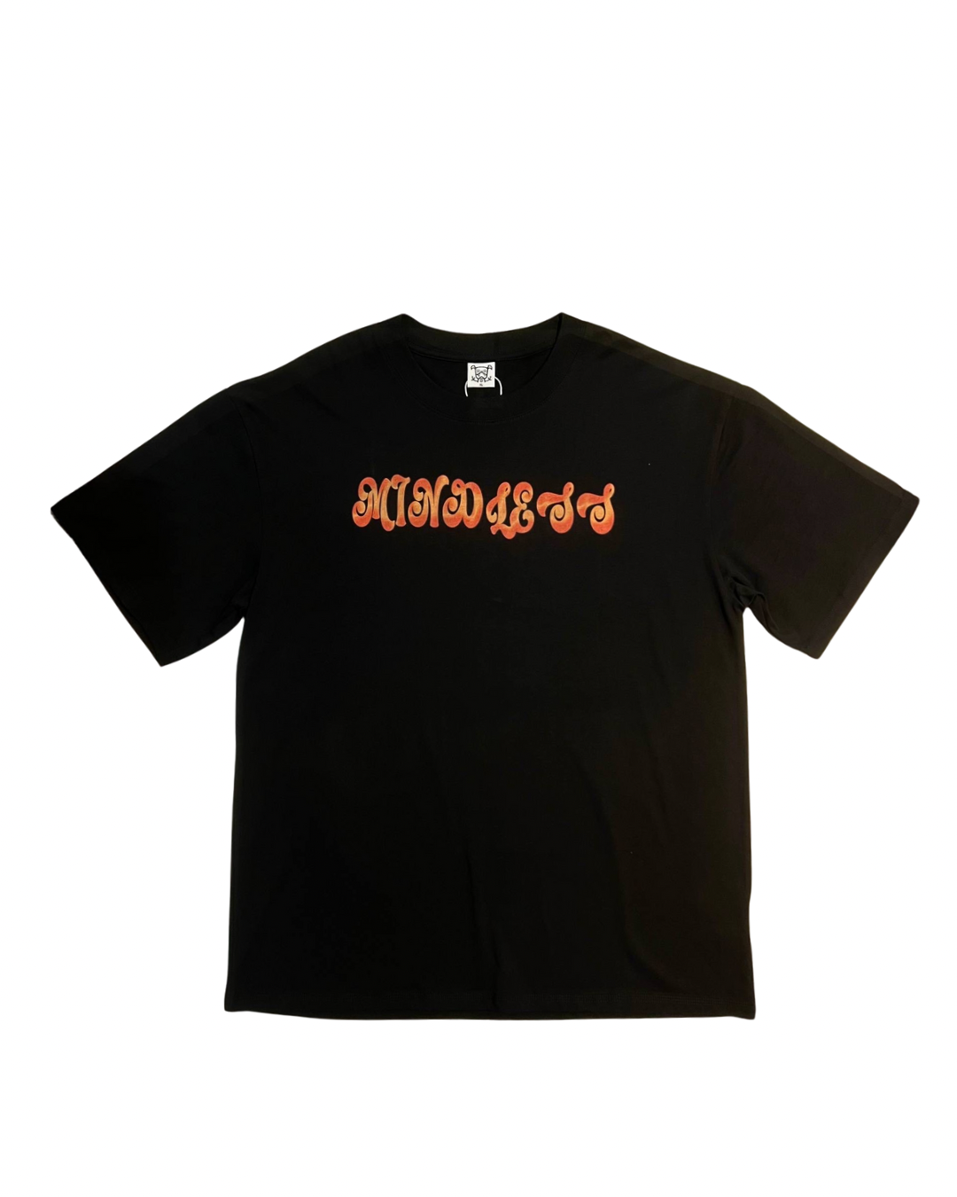 MINDLESS NEON RED TEE BLACK