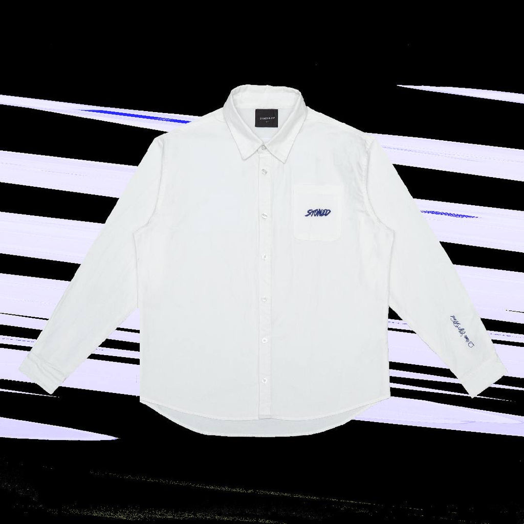 Stoned & Co. Blessed25 long-sleeve shirt White