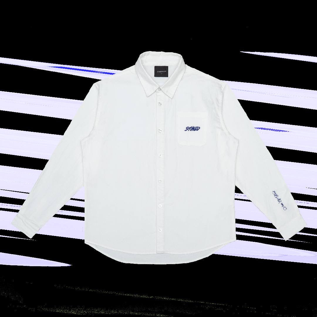 Stoned & Co. Blessed25 long-sleeve shirt White