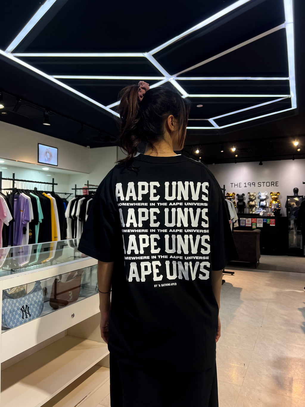 BAPE AAPE UNVS TEE BLACK