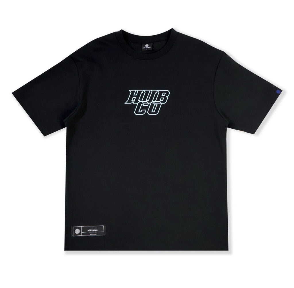 CARVED HUBCO TEE BLACK