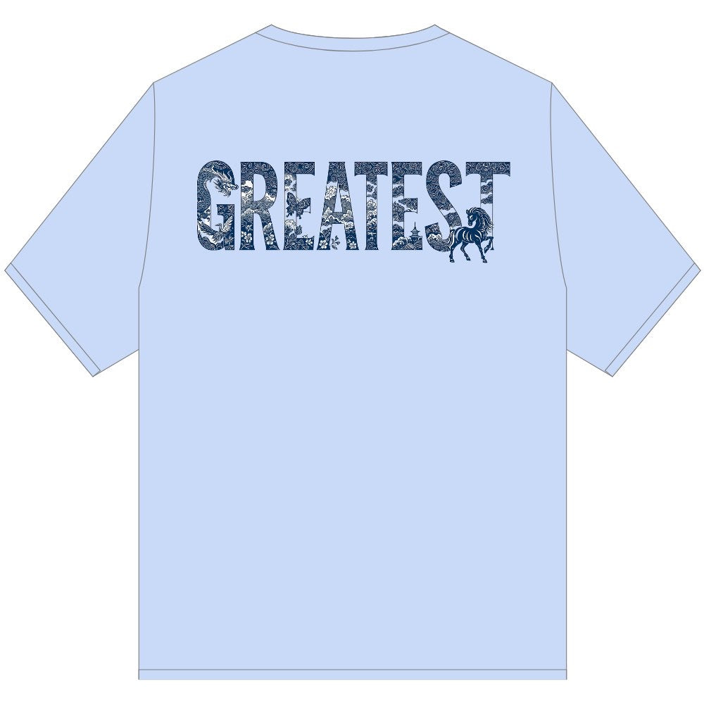 GOAT EASTERN FLOW TEE SHIRT BLUE