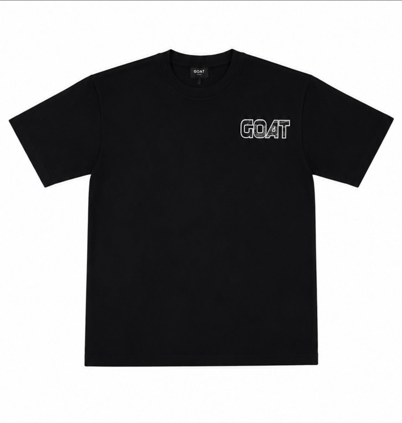 GOAT DENIM BLUE TEE BLACK