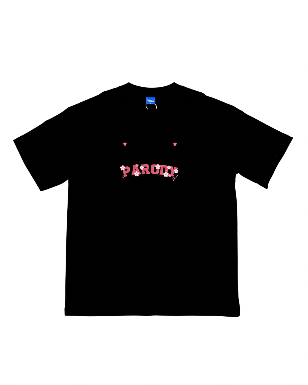 PARODY SMILEY FACE DESIGN 046 BLACK T SHIRT