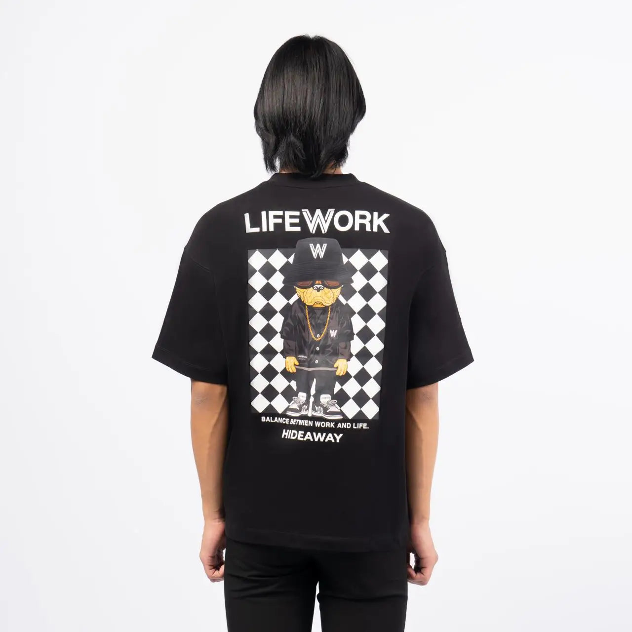 Lifework Checkerboard Black Tee