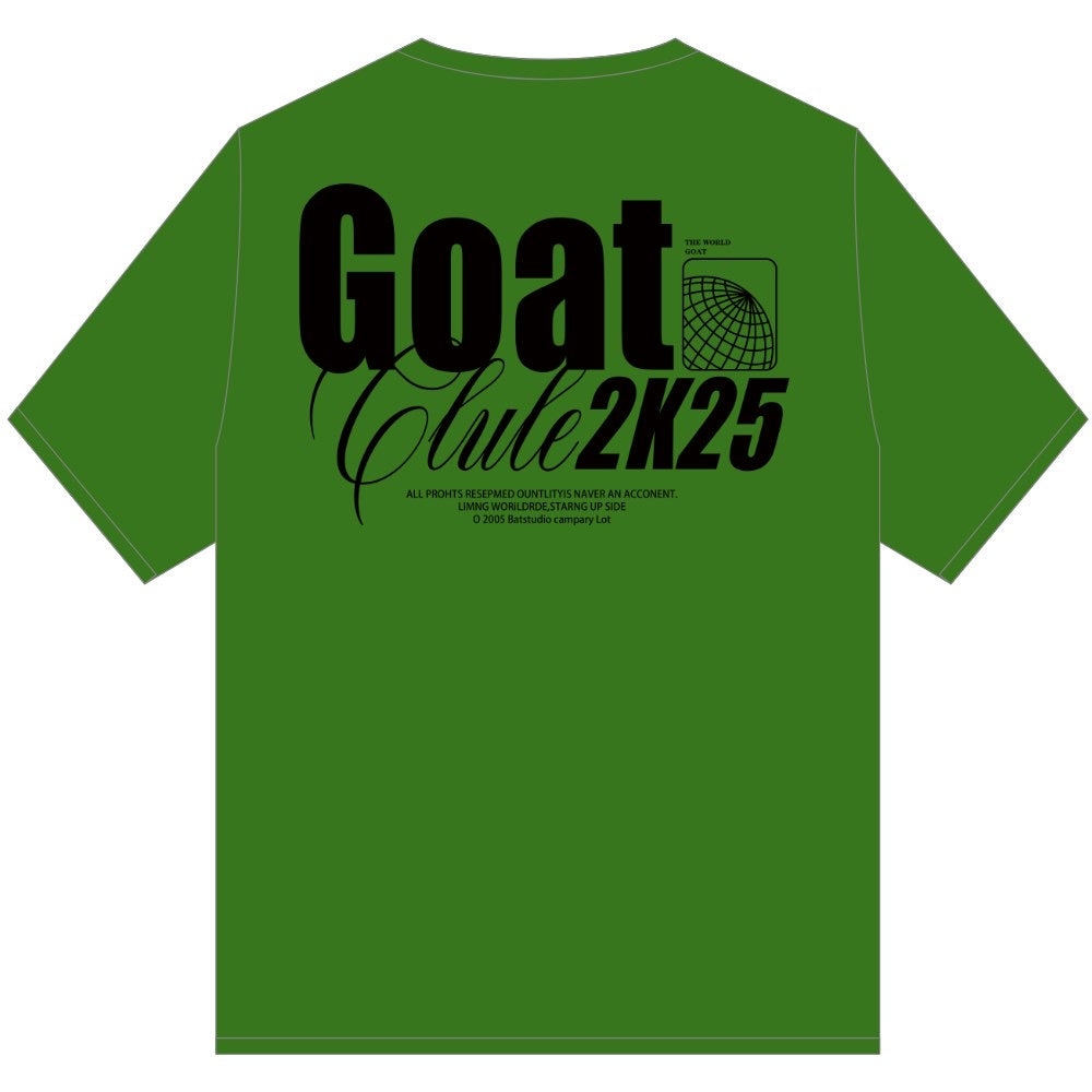 GOAT CLUB 2K25 TEE SHIRT GREEN