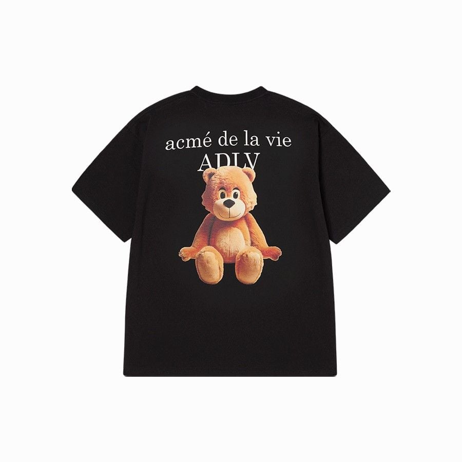 ADLV BASIC BEAR BLACK TEE