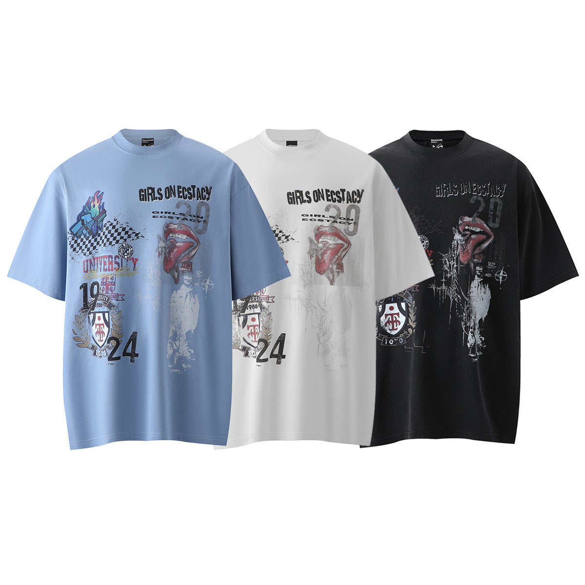 GIRLS ON ECSTACY T SHIRT (PRE-ORDER)