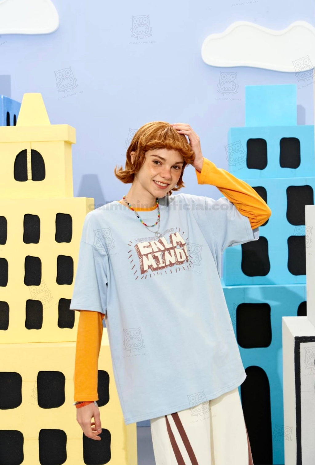 Calmmind Shine Monster T-Shirt Blue