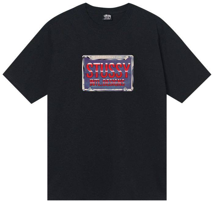 Stüssy Plates Tee Black