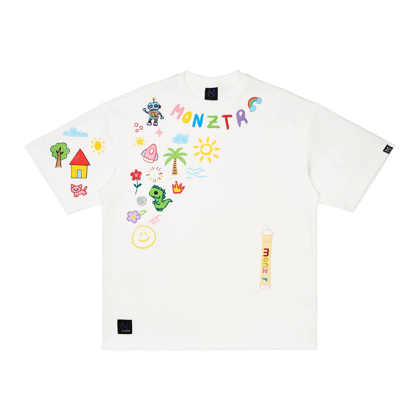 MONZTR CRAYON TEE WHITE