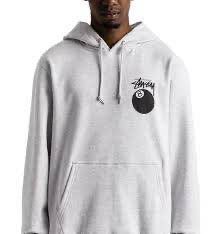 Stüssy 8 Ball Hoodie in grey